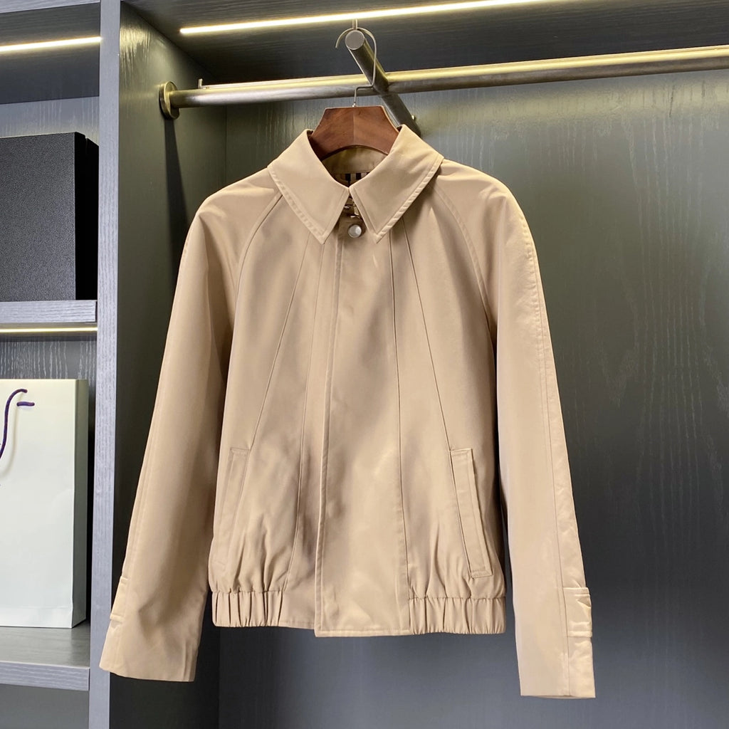 Women's Cotton Short Jacket - Khaki
