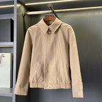 Women's Cotton Short Jacket - Khaki