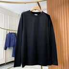 Unisex Retro Embroidered Cotton Long-Sleeve