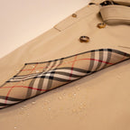 Women's Vintage Cut Long Twill Cotton Classic Trench Coat