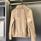 Women's Cotton Short Jacket - Khaki