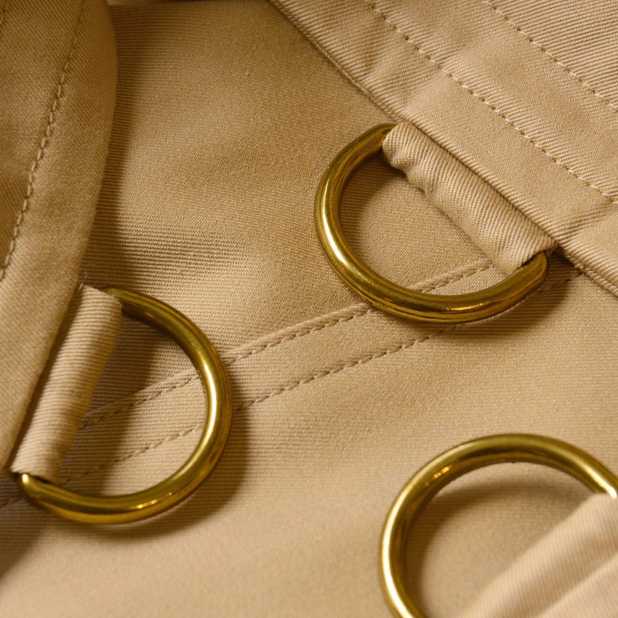 Men's Classic British-Style Long Trench Coat - Khaki