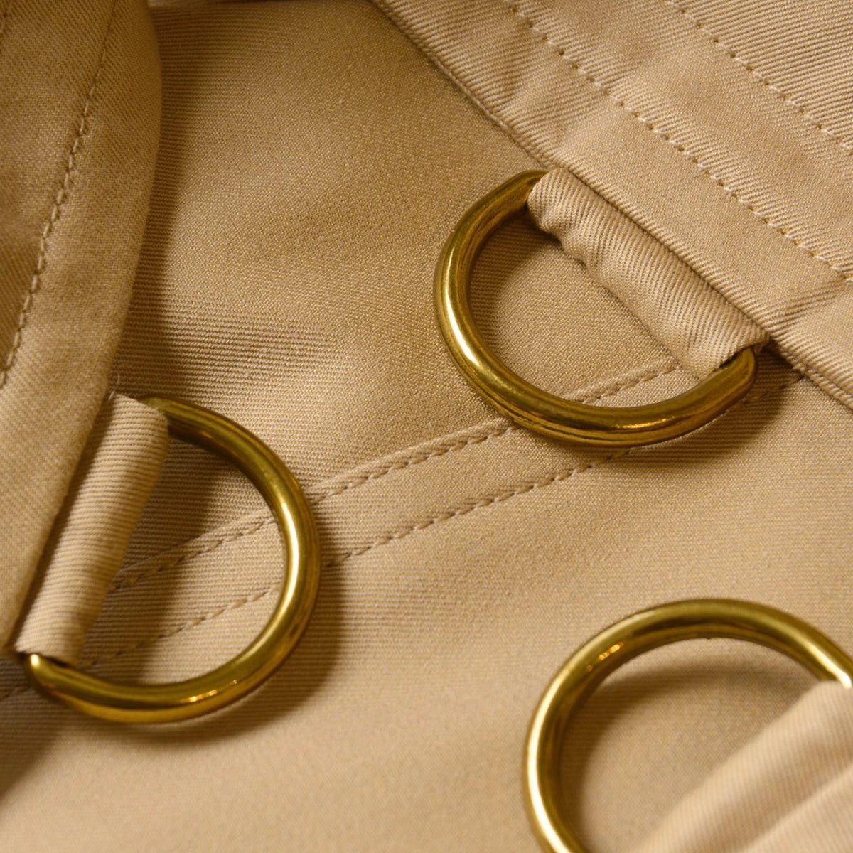 Men's Classic British-Style Long Trench Coat - Khaki