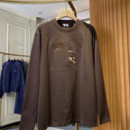 Unisex embroidered cotton long-sleeve ・ Custom embroidery
