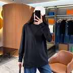 Unisex Retro Embroidered Cotton Long-Sleeve