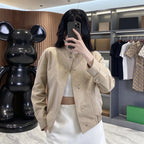 Women's Cotton Short Jacket - Khaki