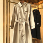 Women's Waterloo-Style Long Coat, British Retro Commuter Style - Available in Two Colors