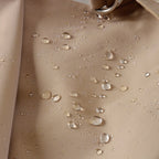 Women's Mid-Length Gabardine Trench Coat - Khaki, Black