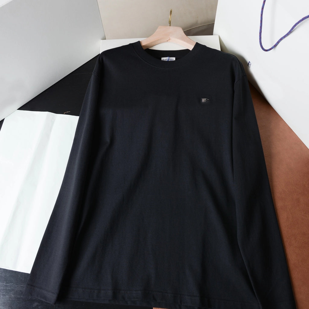 Unisex Retro Embroidered Cotton Long-Sleeve