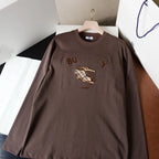 Unisex embroidered cotton long-sleeve ・ Custom embroidery