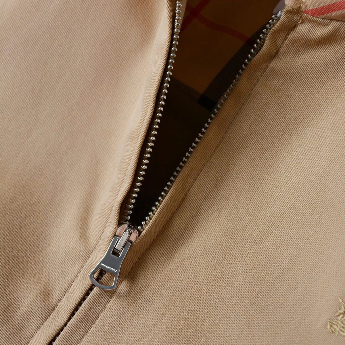 Loose Lapel Gabardine Jacket, Simple Cotton Windbreaker - Khaki, Black