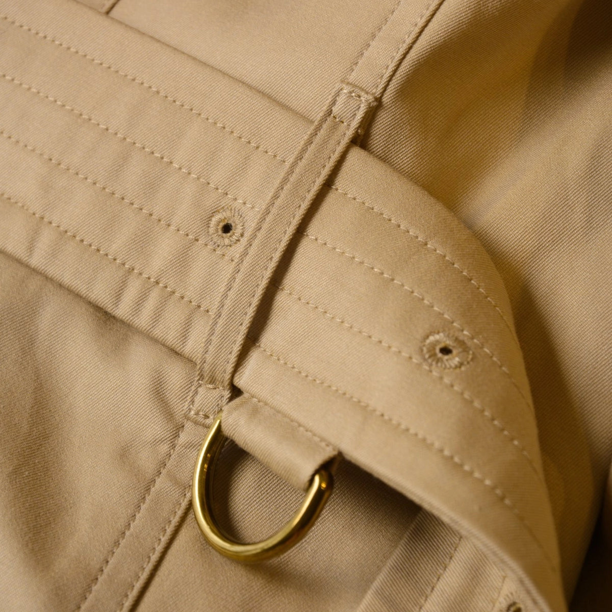 Women's Classic Long Trench Coat - Khaki