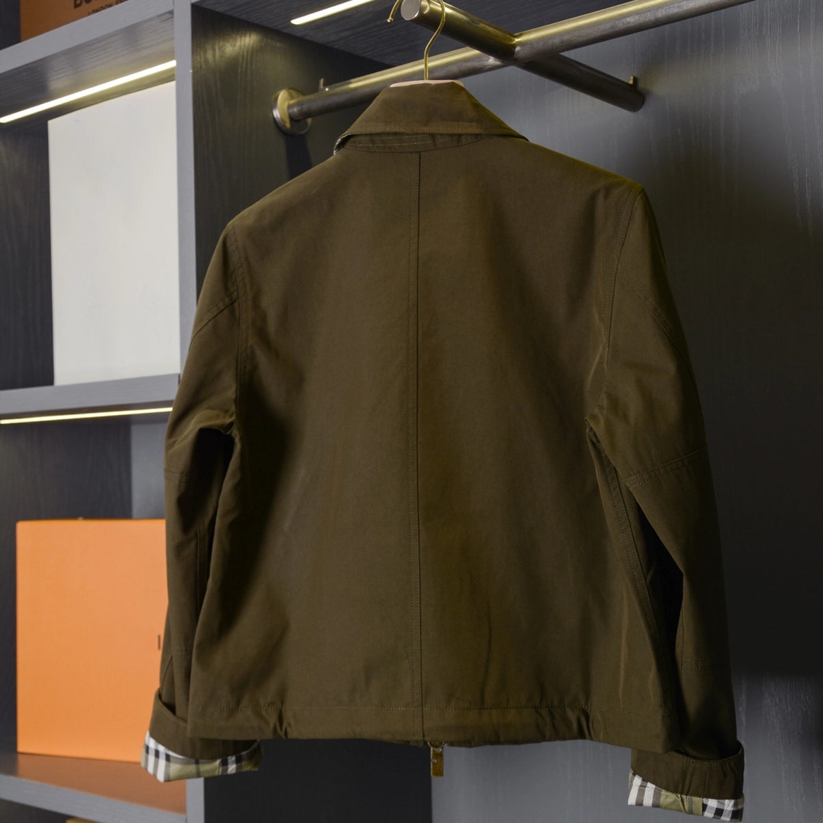 Unisex Gabardine Trench Coat with Belt, Simple Windbreaker Jacket - Army Green, Sand