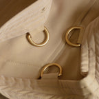 Women's short gabardine double-breasted windproof trench coat