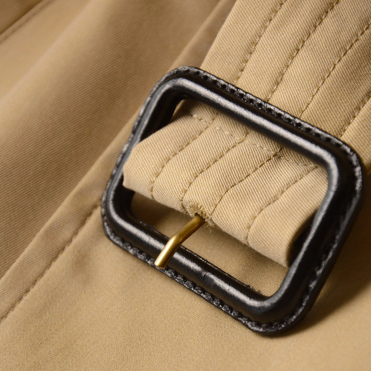 Women's Classic Long Trench Coat - Khaki