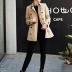 Women’s Classic Short Trench Coat - Khaki
