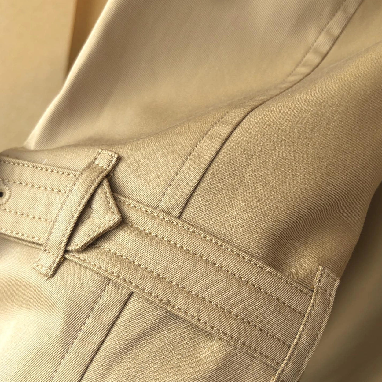 Men's Classic Short Trench Coat - Khaki