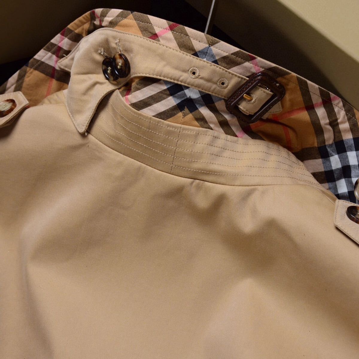 Men's Classic Long Gabardine Windbreaker Jacket