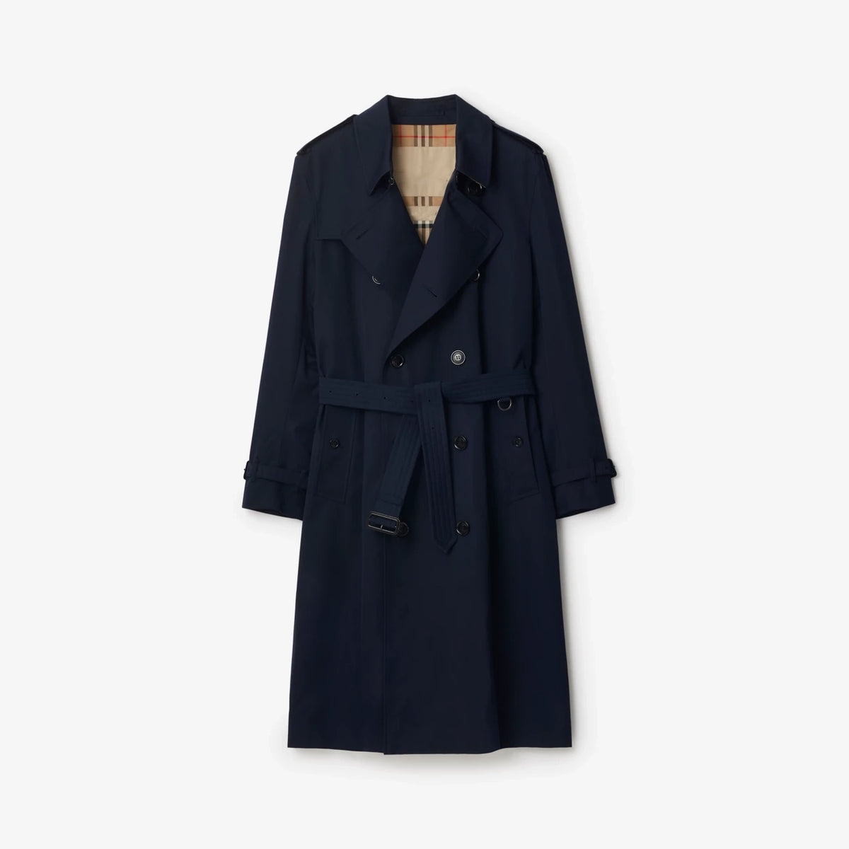 Men's Classic Long Gabardine Windbreaker Jacket