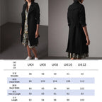 Women's Classic Long Trench Coat - Black