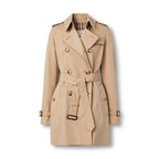 Women's Short Gabardine Double-Breasted Windbreaker Jacket - Available in Two Colors