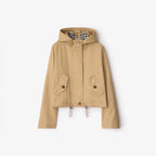 Women's Gabardine Short Windproof Snow Jacket - Khaki, Black