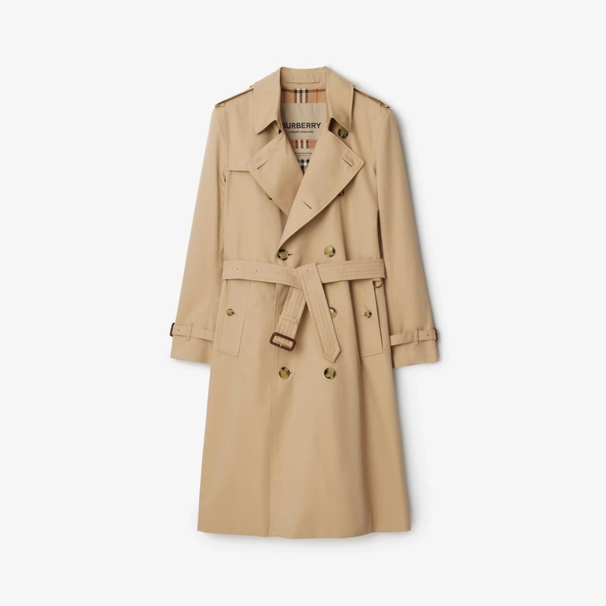 Men's Classic Long Gabardine Windbreaker Jacket